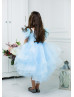 Satin Tulle Tutu High Low Flower Girl Dress